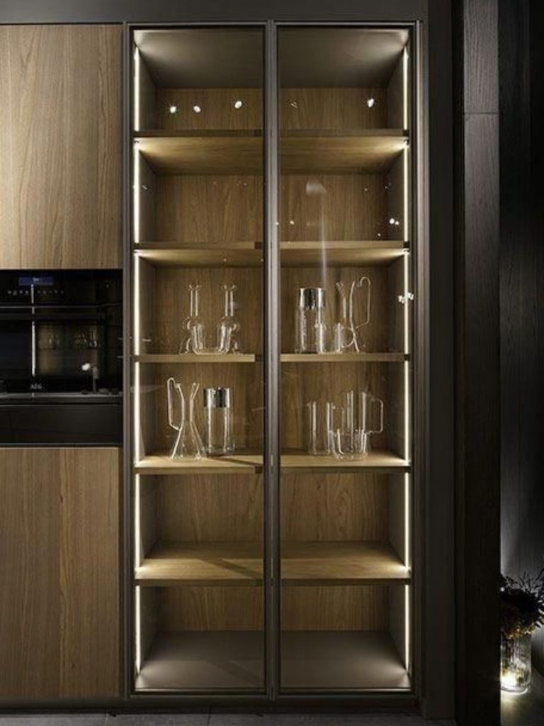 Nexa profile shutters for crockery unit