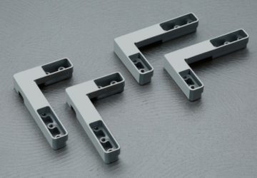 Nova profile shutters L connector for air hinges