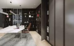 office wardrobe Pivot door side view